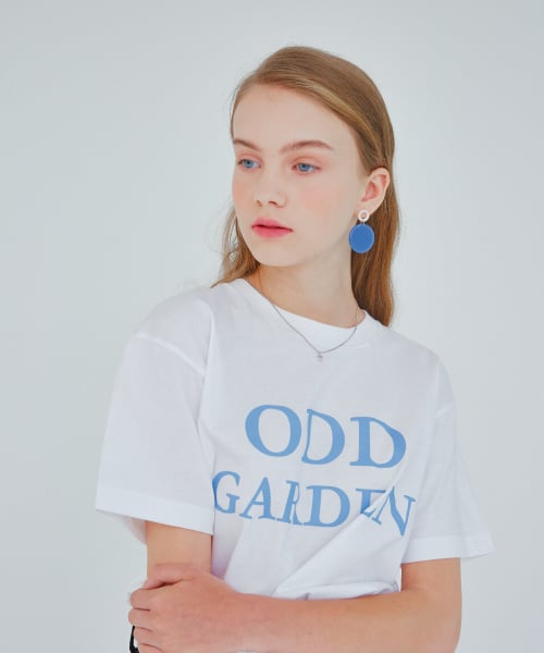 Oddgarden Lettering T-shirt_White (Blue)