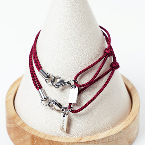 Simple Color String Couple Bracelet (C2001-AC595_PU)