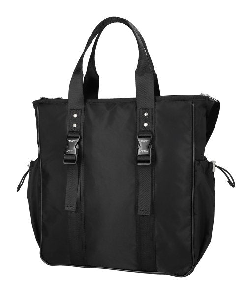 optimal nylon 2way tote bag / black