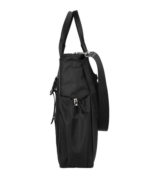 optimal nylon 2way tote bag / black