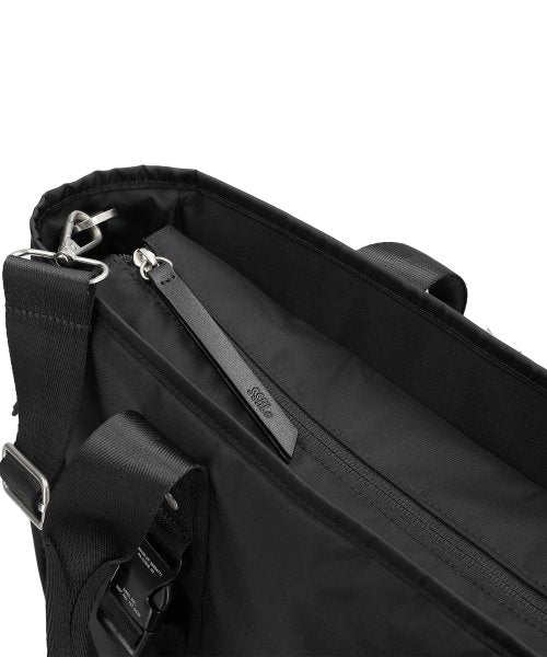 optimal nylon 2way tote bag / black