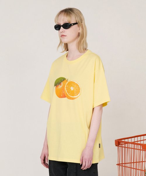 Orange T-shirt / Light Yellow