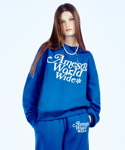 SIGNATURE LOGO SWEATSHIRT BLUE (AM2CFUM440A)