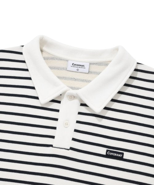 Stripe Rugby Man to Man White