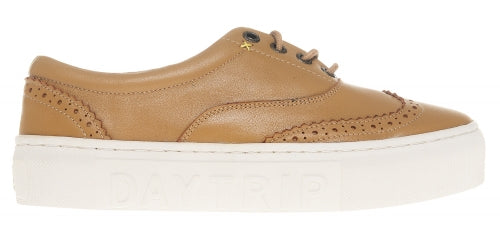 Calfskin wingtip sneakers Christella Tan