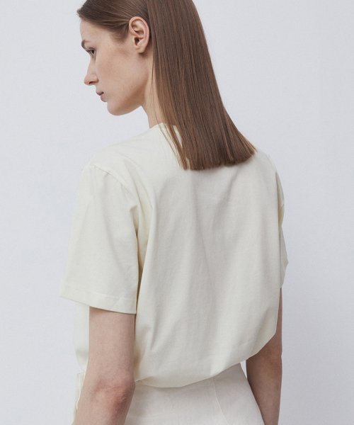 SILKET HALF T-SHIRTS-LIGHT YELLOW