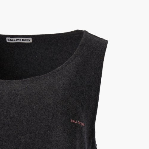 Baby Wool Mini Dress _ Grey