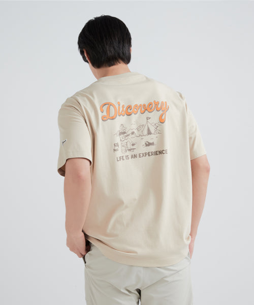 Kinjo Varsity Picnic Graphic T-Shirt (N/BEIGE)