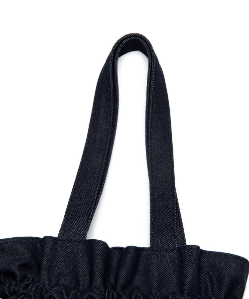 Cotton string eco bag indigo dark
