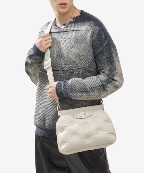Small Glam Slam Classic Shoulder Bag - Grey / SB1WG0028P4300H9677