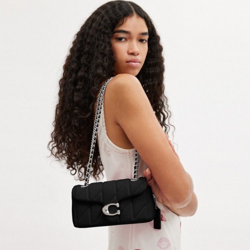 Tabby Shoulder Bag 20 With Quilting CP149 LHBLK