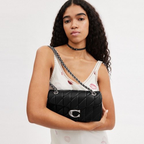 Tabby Shoulder Bag 26 With Quilting CP150 LHBLK