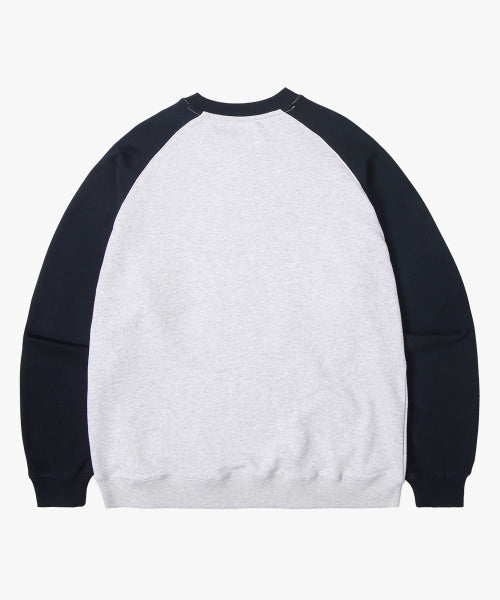 Arch Raglan Man to Man NAVY