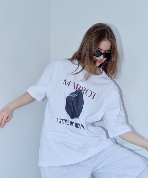 Stone Oversized T-Shirt_White