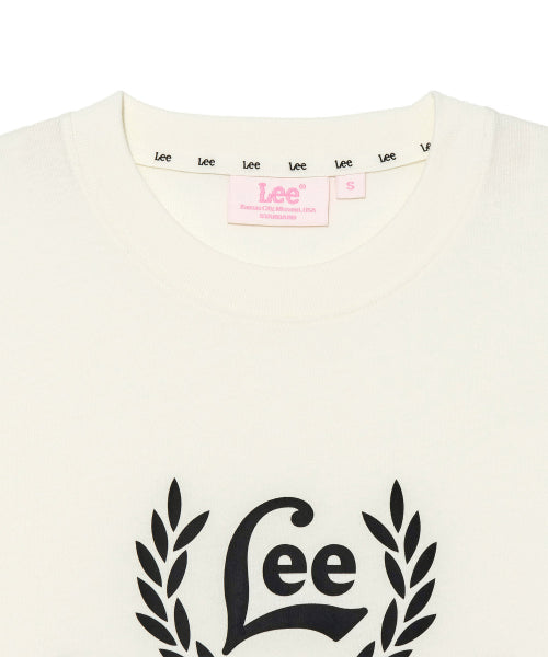 Women's Laurel Wreath Logo Crop T-Shirt Ivory