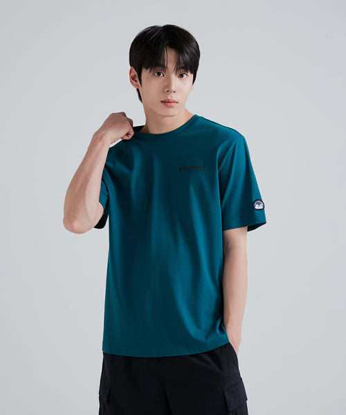 MAIN CREW OUTDOOR BEACH GRAPHIC T-SHIRT (D/TURQUOISE)