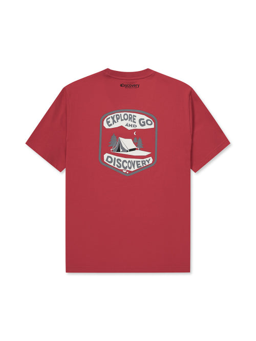Main Crew Outdoor Forest Graphic T-Shirt (RED)
