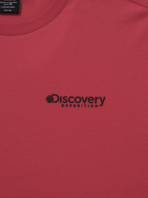 Main Crew Outdoor Forest Graphic T-Shirt (RED)