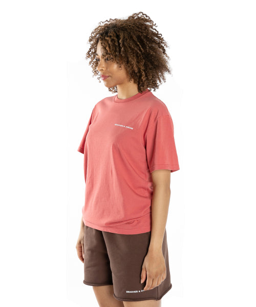 SIMPLE LOGO SHORT SLEEVES-PINK