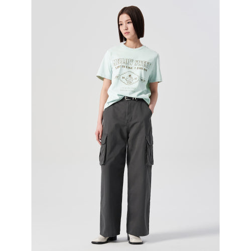 Cotton Graphic Short Sleeve T-Shirt Light Green (324342LY8L)