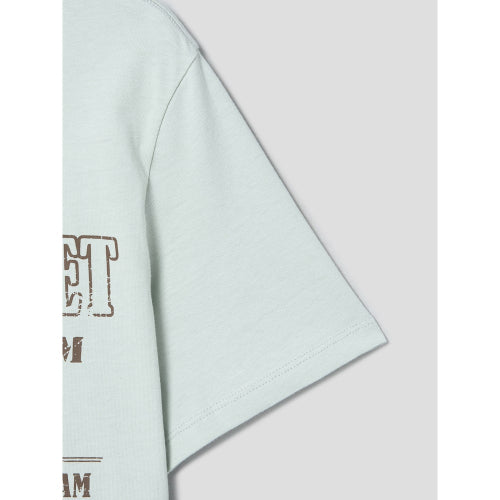 Cotton Graphic Short Sleeve T-Shirt Light Green (324342LY8L)