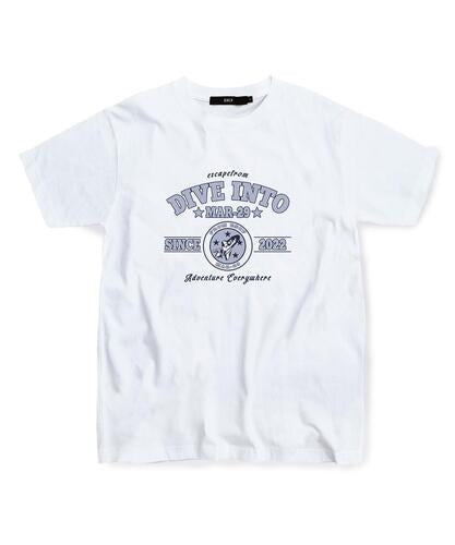 Blue Rocket T-Shirt White