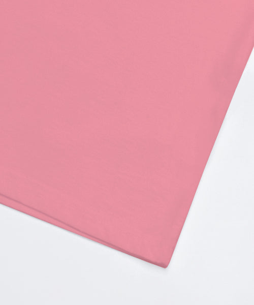 Sisi Heart Print Crop Short Sleeve T-shirt Pink