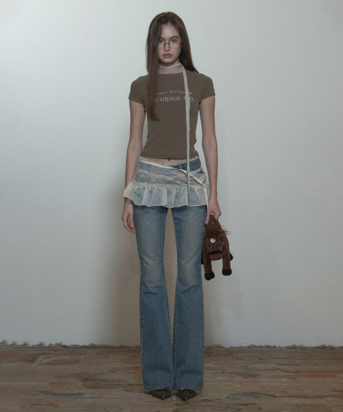 Archive Pigment Baby Tee Dusty Brown