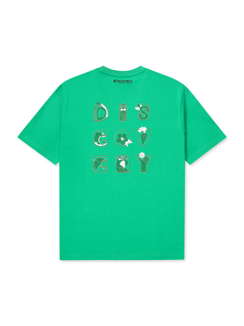 Main Crew Jeju Recycle Graphic T-Shirt (N/GREEN)