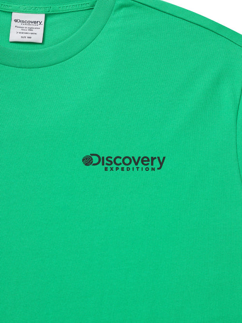 Main Crew Jeju Recycle Graphic T-Shirt (N/GREEN)