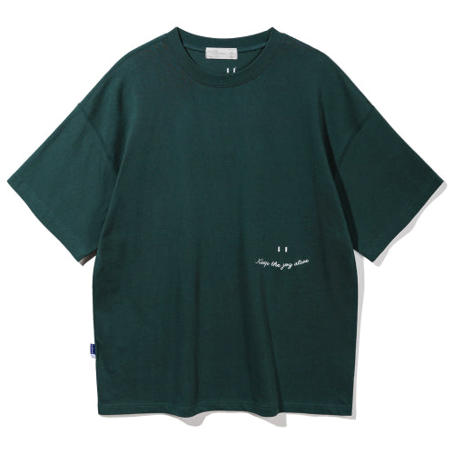 Smile Short Sleeve T-shirt BK3993_Green