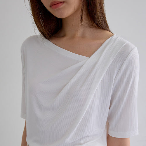 AR_Classic swing collar top_WHITE