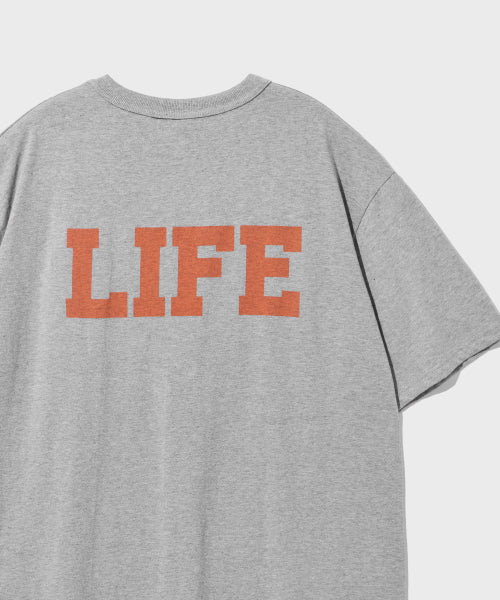 Overfit big logo short sleeve t-shirt gray