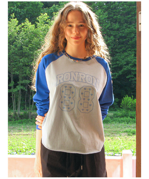 STITCH RAGLAN LONG SLEEVE SOFT BLUE