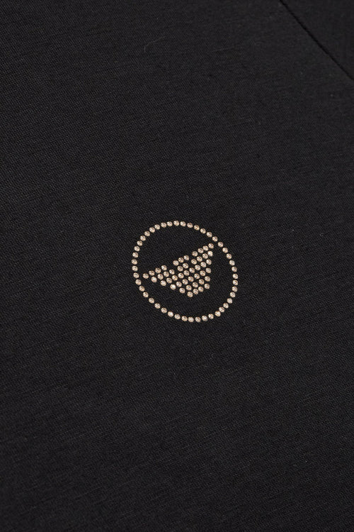 Women's Eagle Logo Rayon Lounge T-Shirt_Black_0824114508