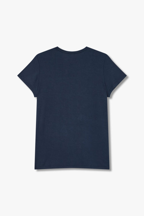 Women's Eagle Logo Rayon Lounge T-Shirt_Marine_0824114509