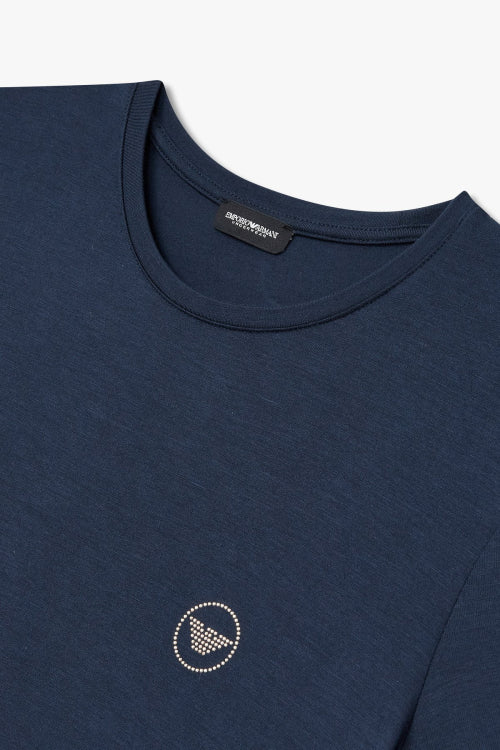 Women's Eagle Logo Rayon Lounge T-Shirt_Marine_0824114509
