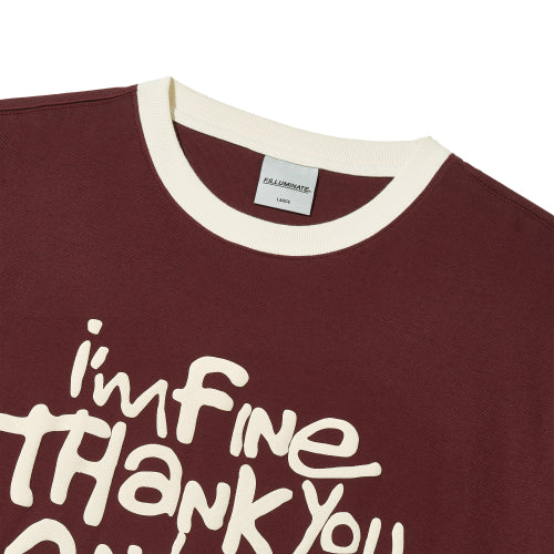 Fine Ringer T-Shirt - Wine