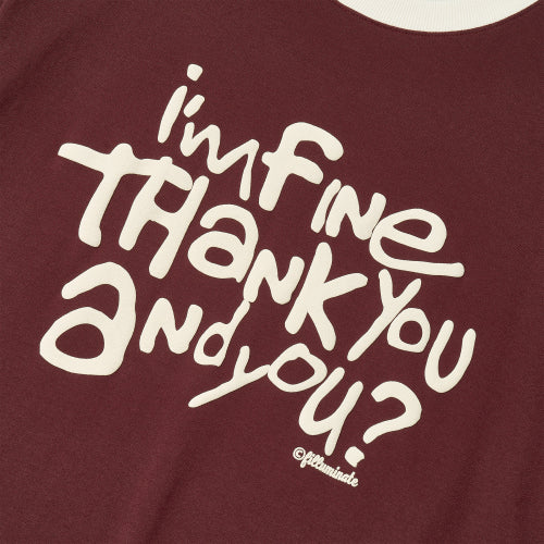 Fine Ringer T-Shirt - Wine