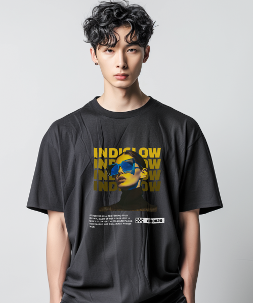 Fashion graphic art printing short sleeve cotton unisex t-shirt