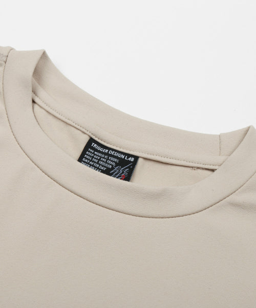 DW Loosely Crop Short Sleeve T-Shirt Beige