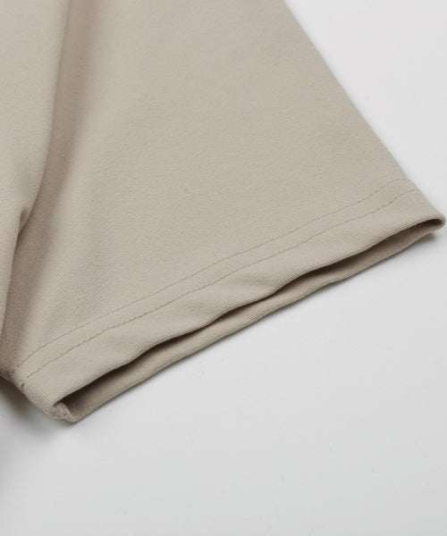 DW Restcat Crop Short Sleeve T-Shirt Beige