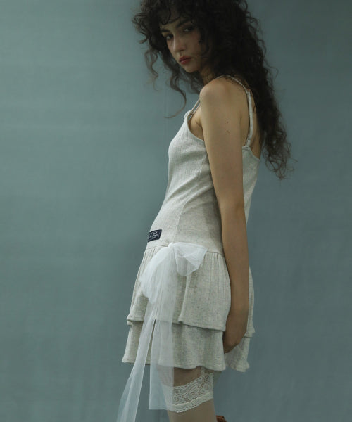 Side Tie Dress Oatmeal