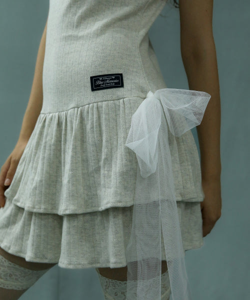 Side Tie Dress Oatmeal