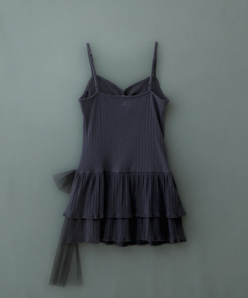 Side Tie Dress Navy