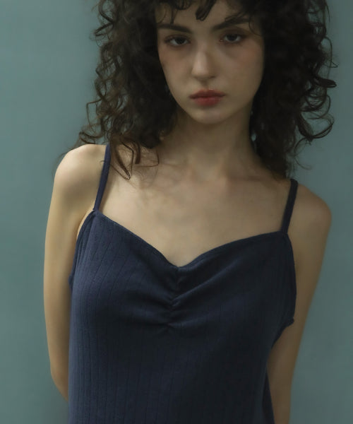 Side Tie Dress Navy