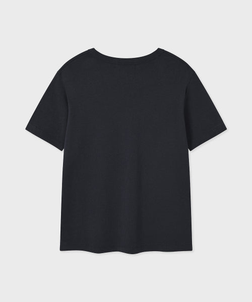 Typography Short Sleeve T-Shirt Charcoal