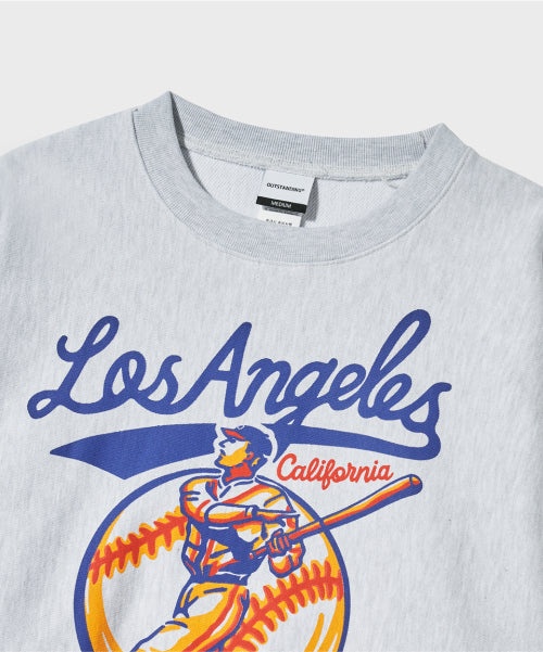 V.S.C SWEAT(LOS ANGELES)_1%MELANGE GRAY