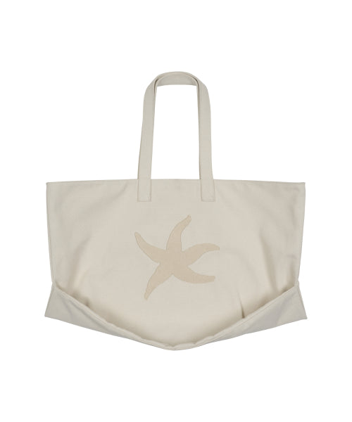 TCM starfish tote bag (ivory)
