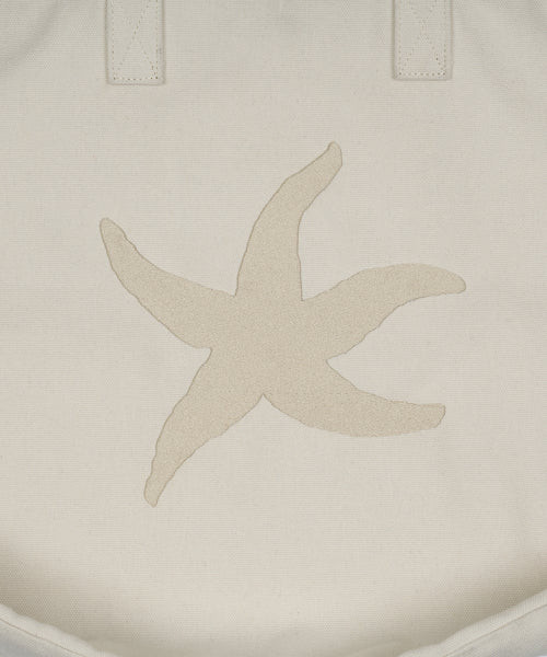 TCM starfish tote bag (ivory)